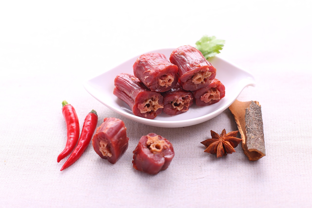 food shoot duck necks red pepper free photo