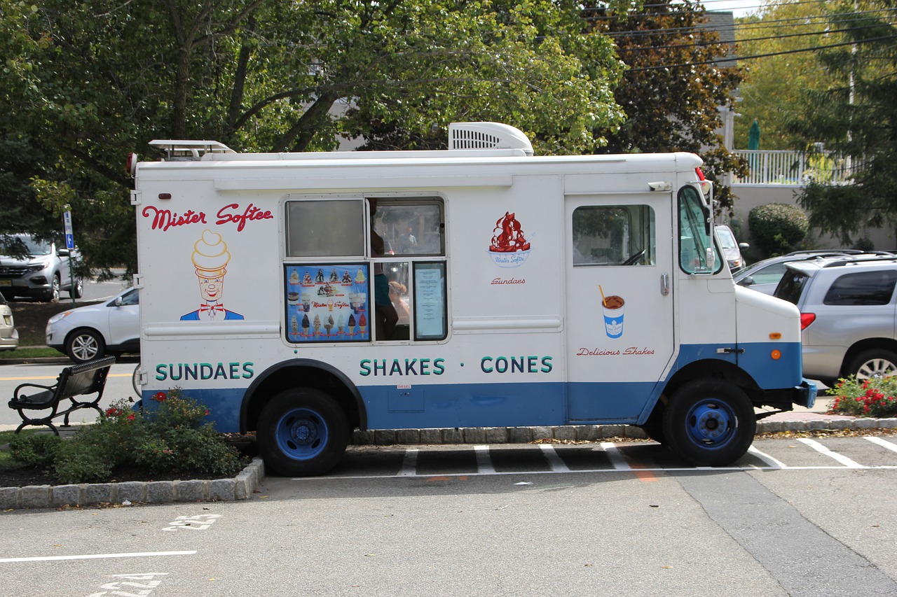 food truck ice-cream dessert free photo