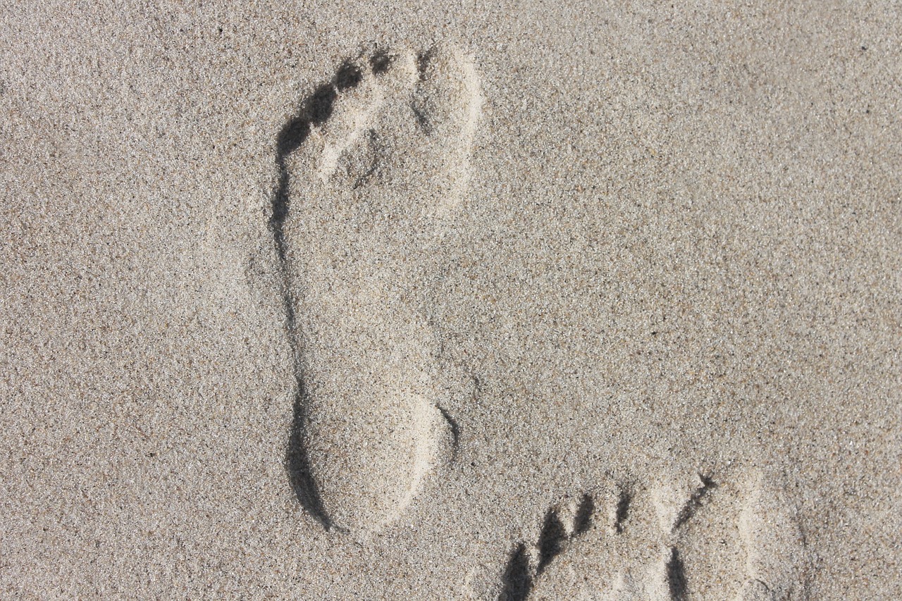foot human sand free photo