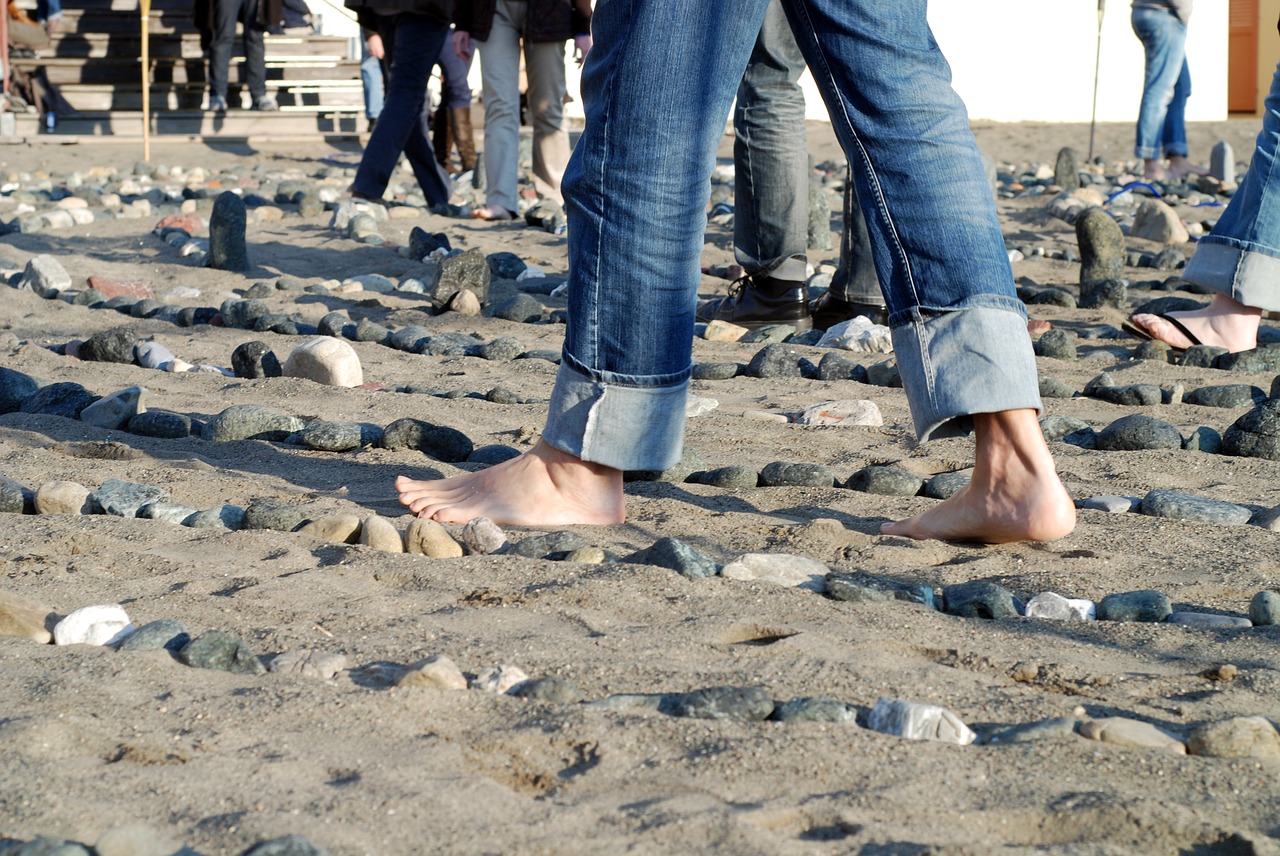 foot  beach  ocean free photo