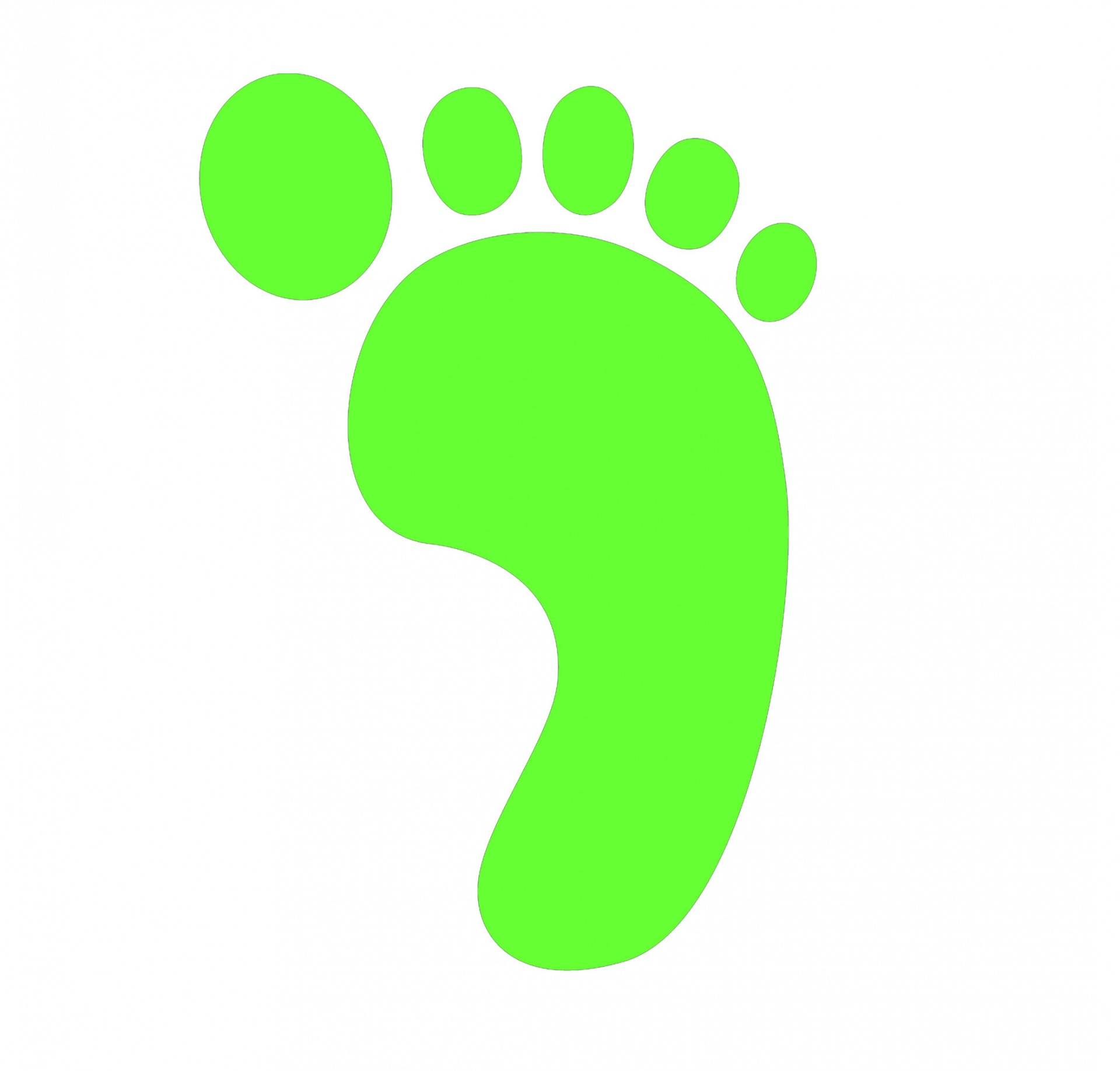footprint lime green foot print free photo