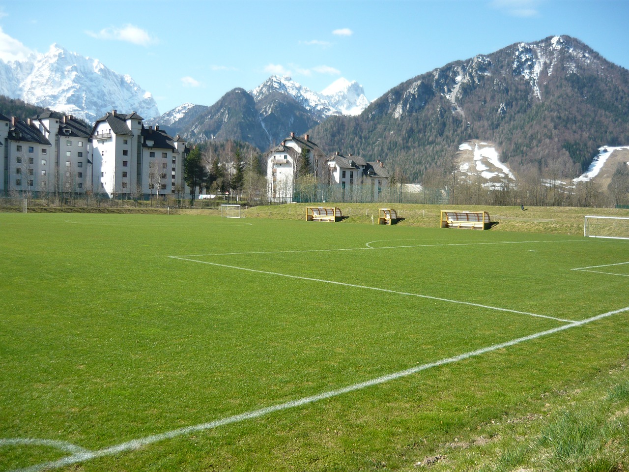 football football field green free photo