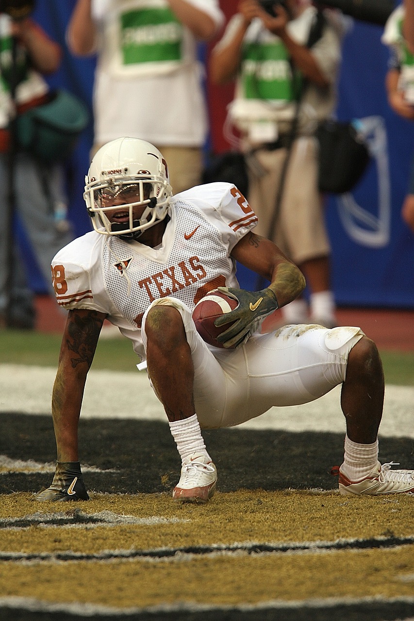 football end zone touchdown free photo