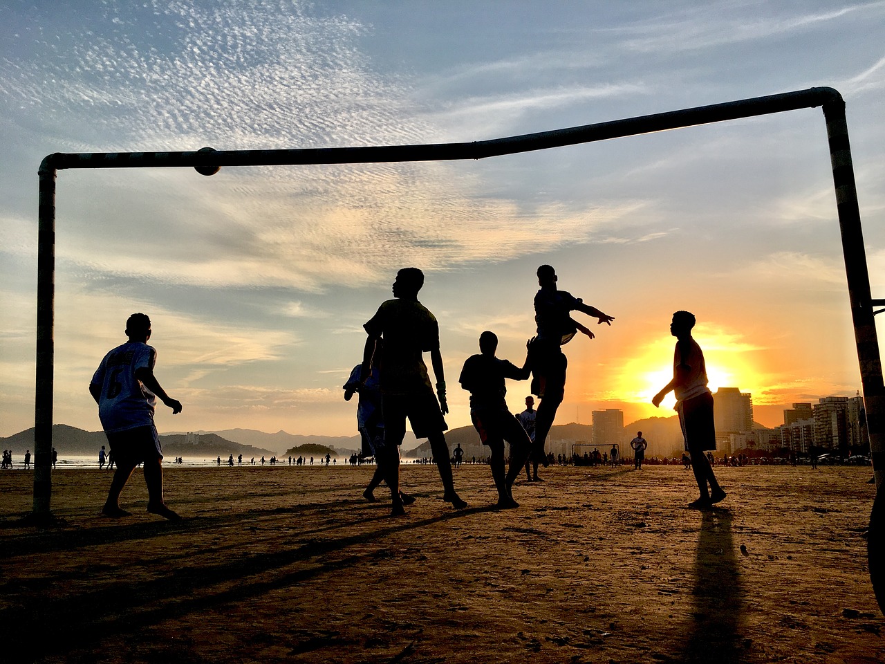 football  beach  summer free photo