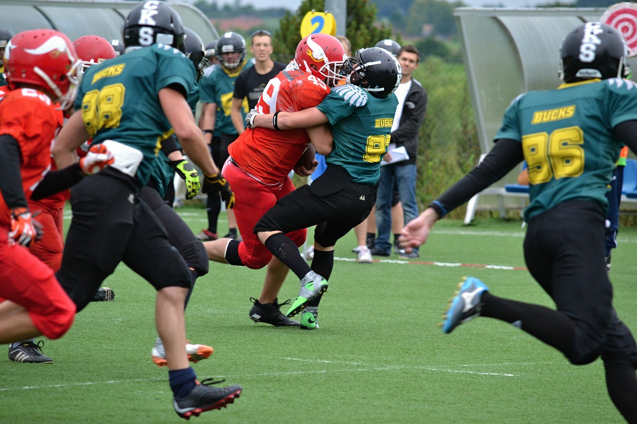 football american football knockdown free photo