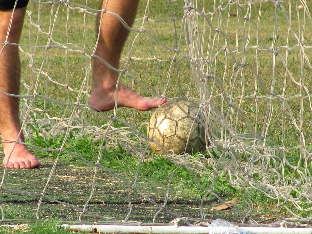 football amateur soccer goal free photo