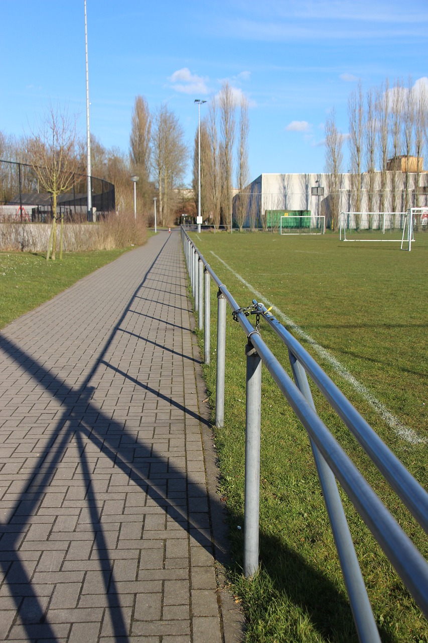 football field ieper lines free photo