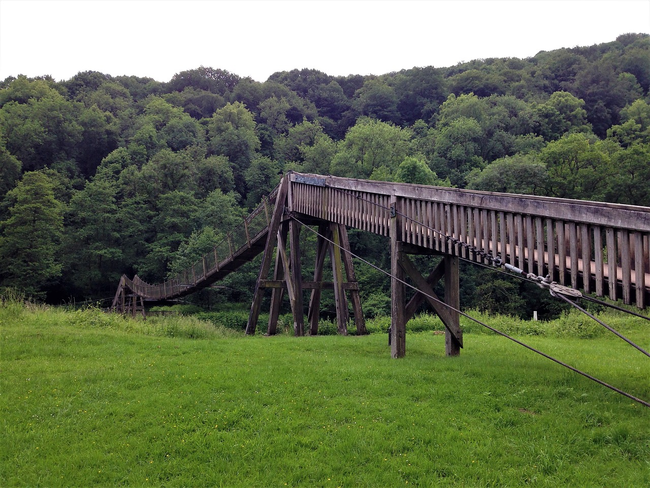 footbridge  bridge  cross free photo