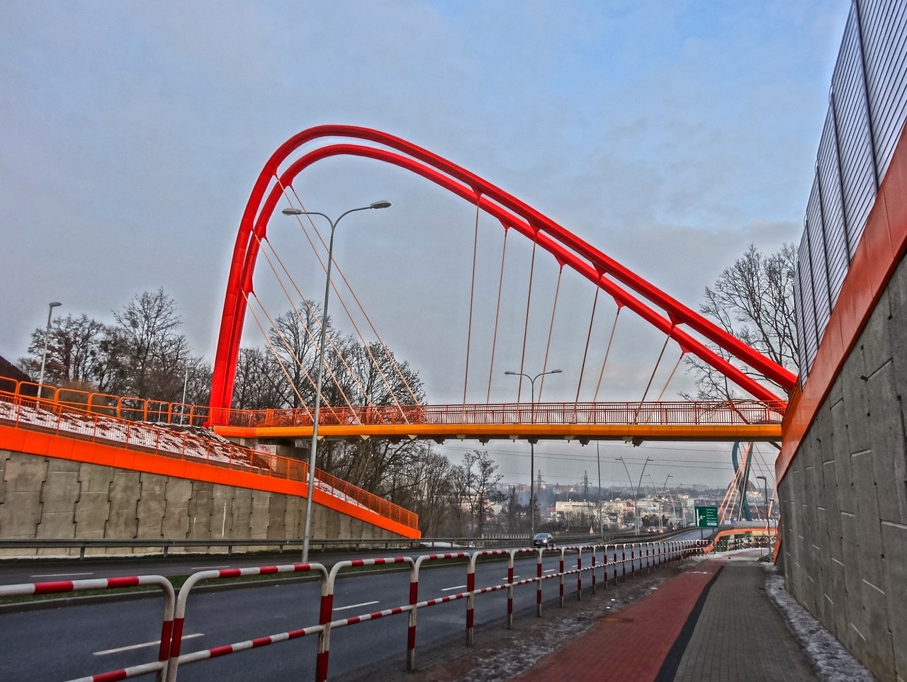 footbridge bydgoszcz crossing free photo