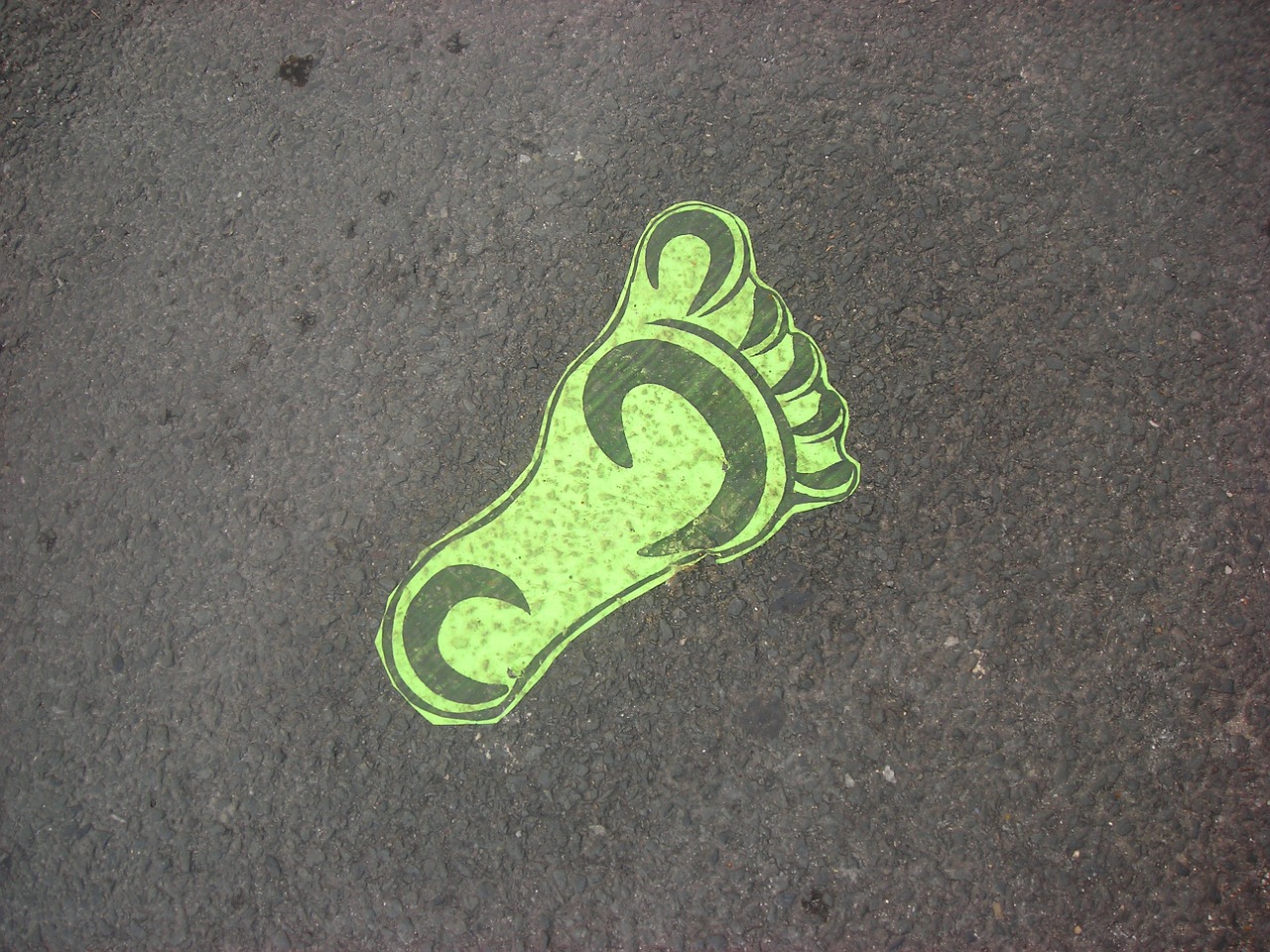 footprint foot street free photo