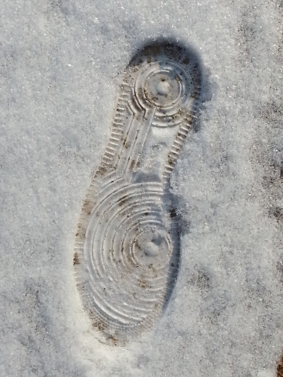 footprint snow shoe free photo