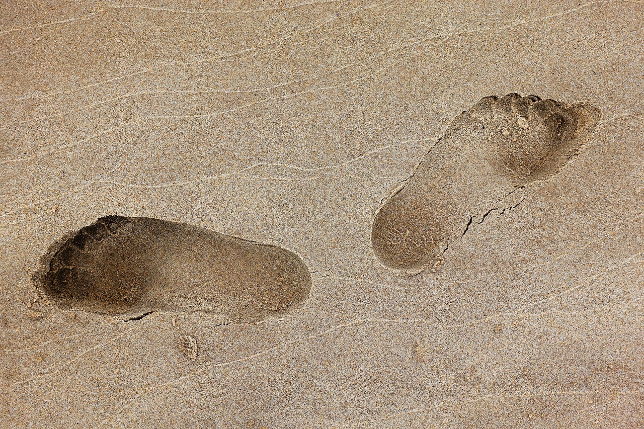 footprint  foot  print free photo