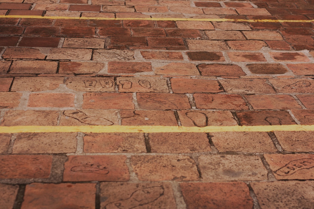 footprints brick faith free photo