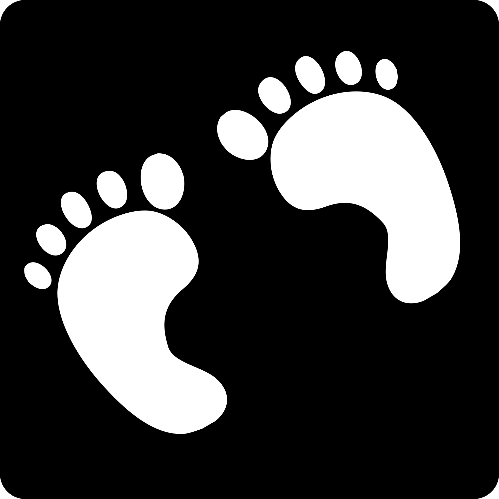 footprint white feet free photo