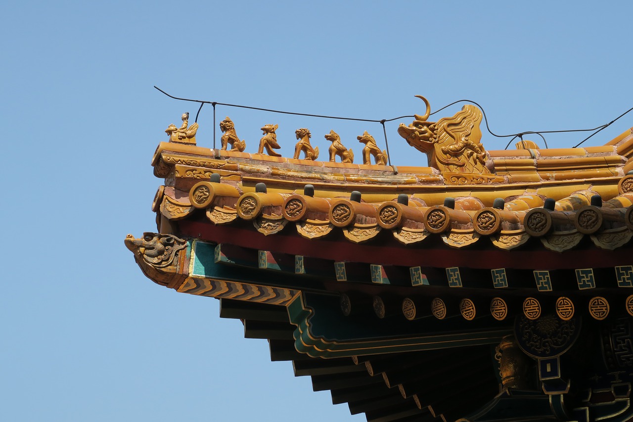 forbidden city roof free photo