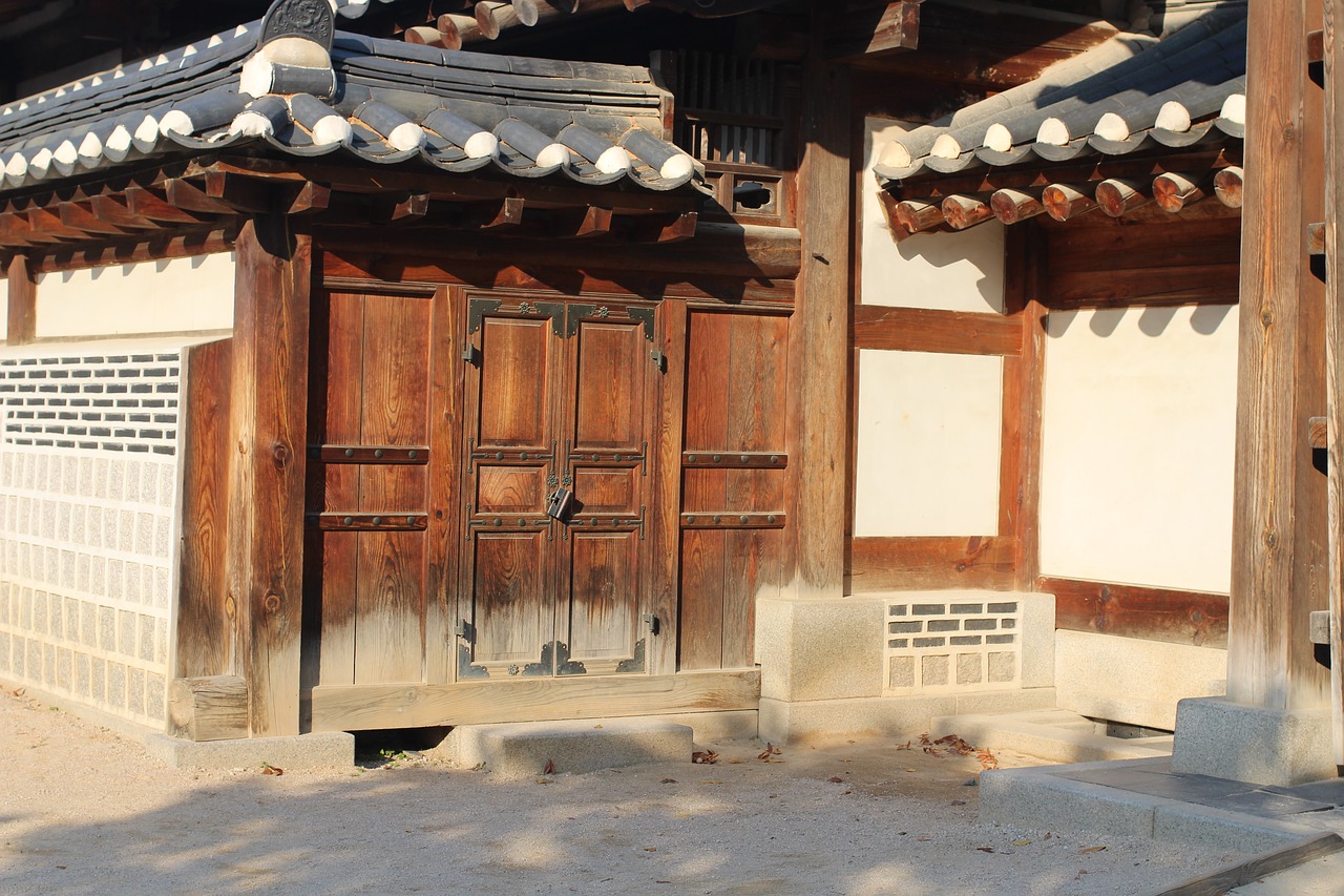 forbidden city gyeongbok palace hanok free photo