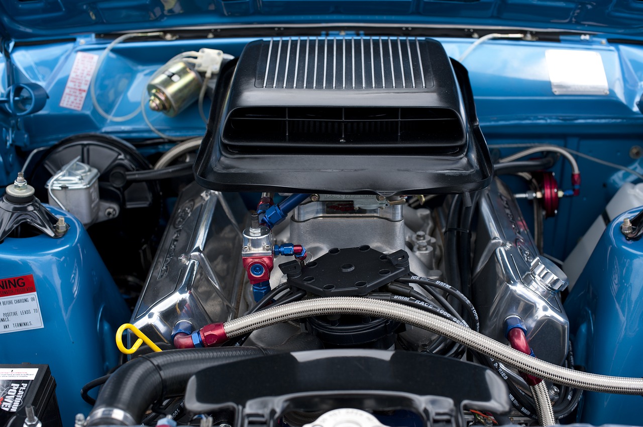 ford muscle car engine free photo