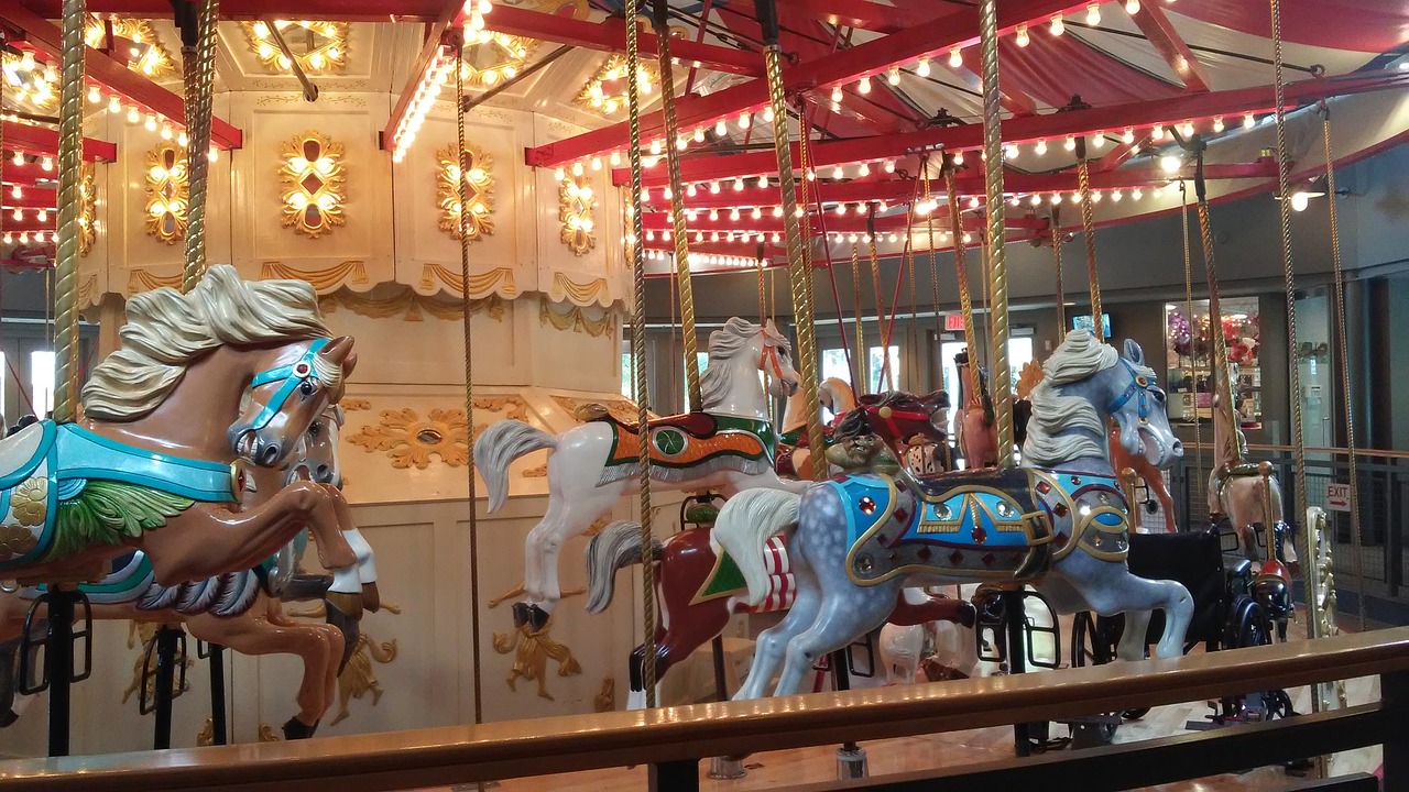 foreign countries amusement park merry-go-round free photo