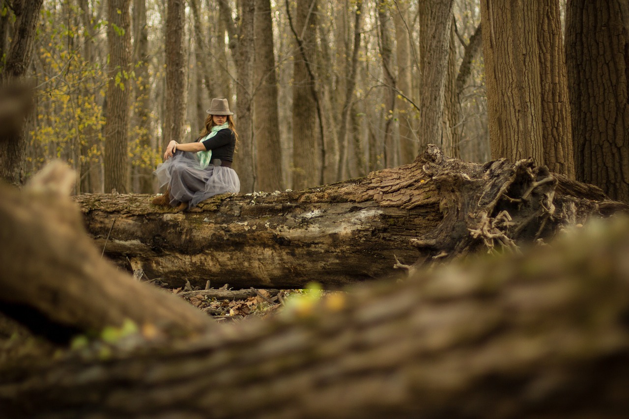 forest model woman nature free photo