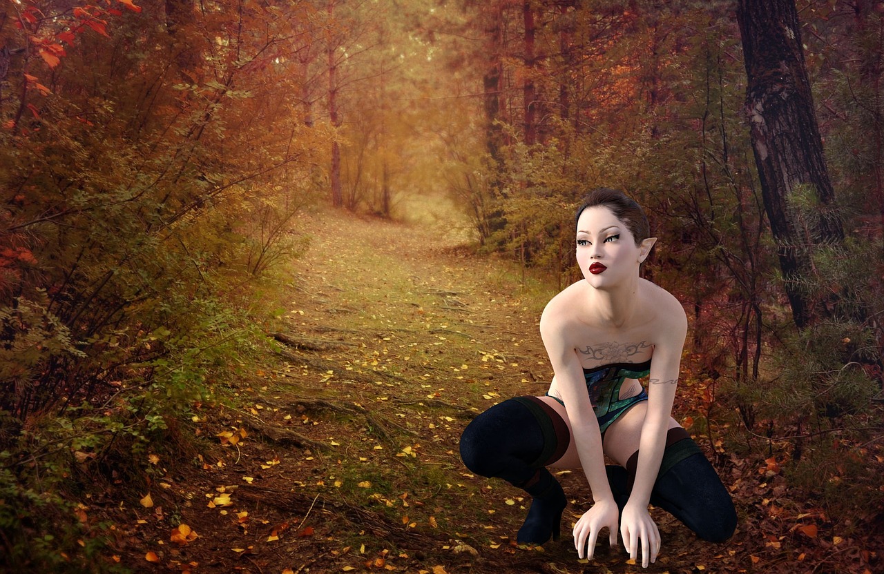 forest fantasy woman free photo