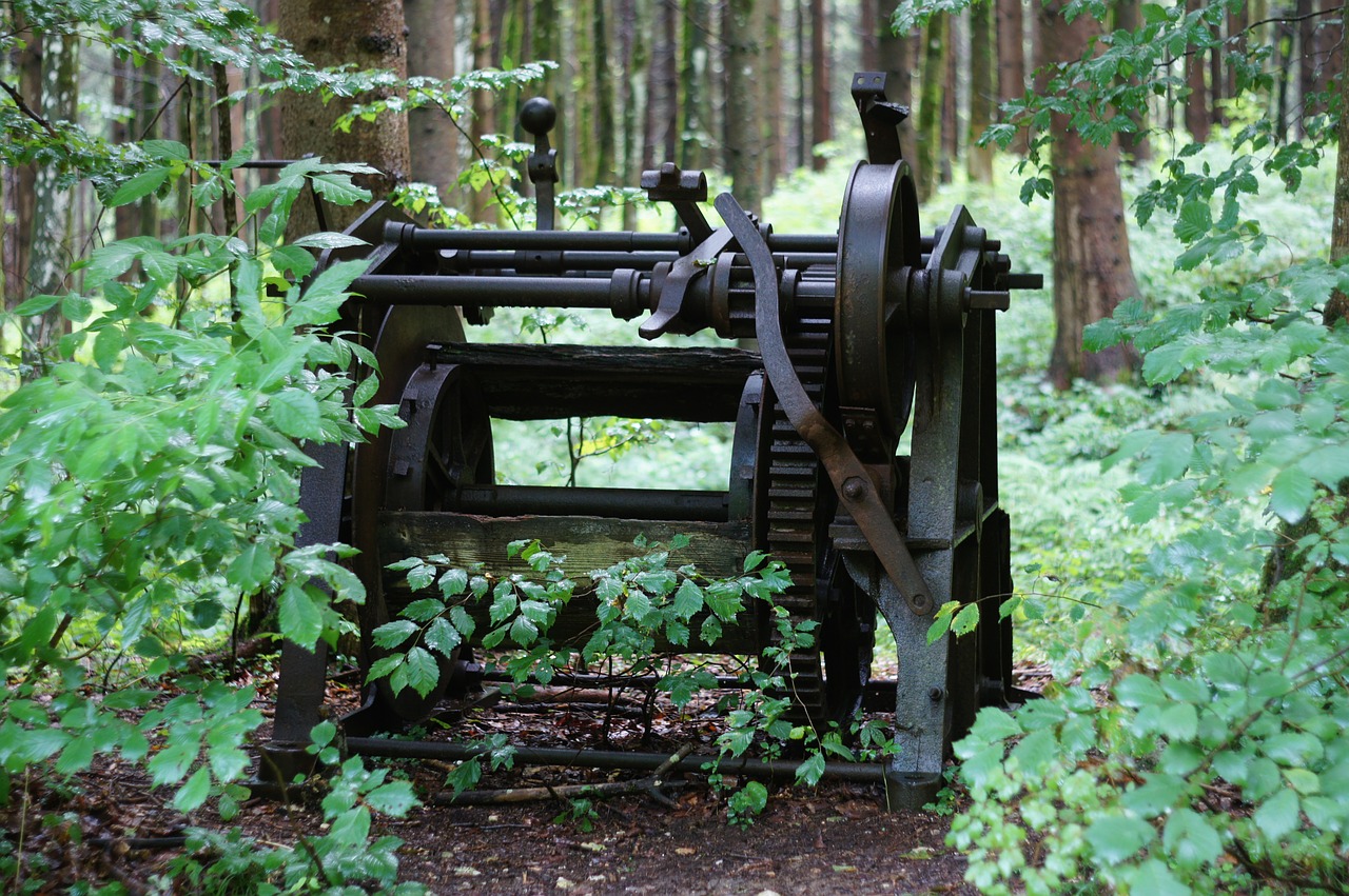 forest machine old free photo