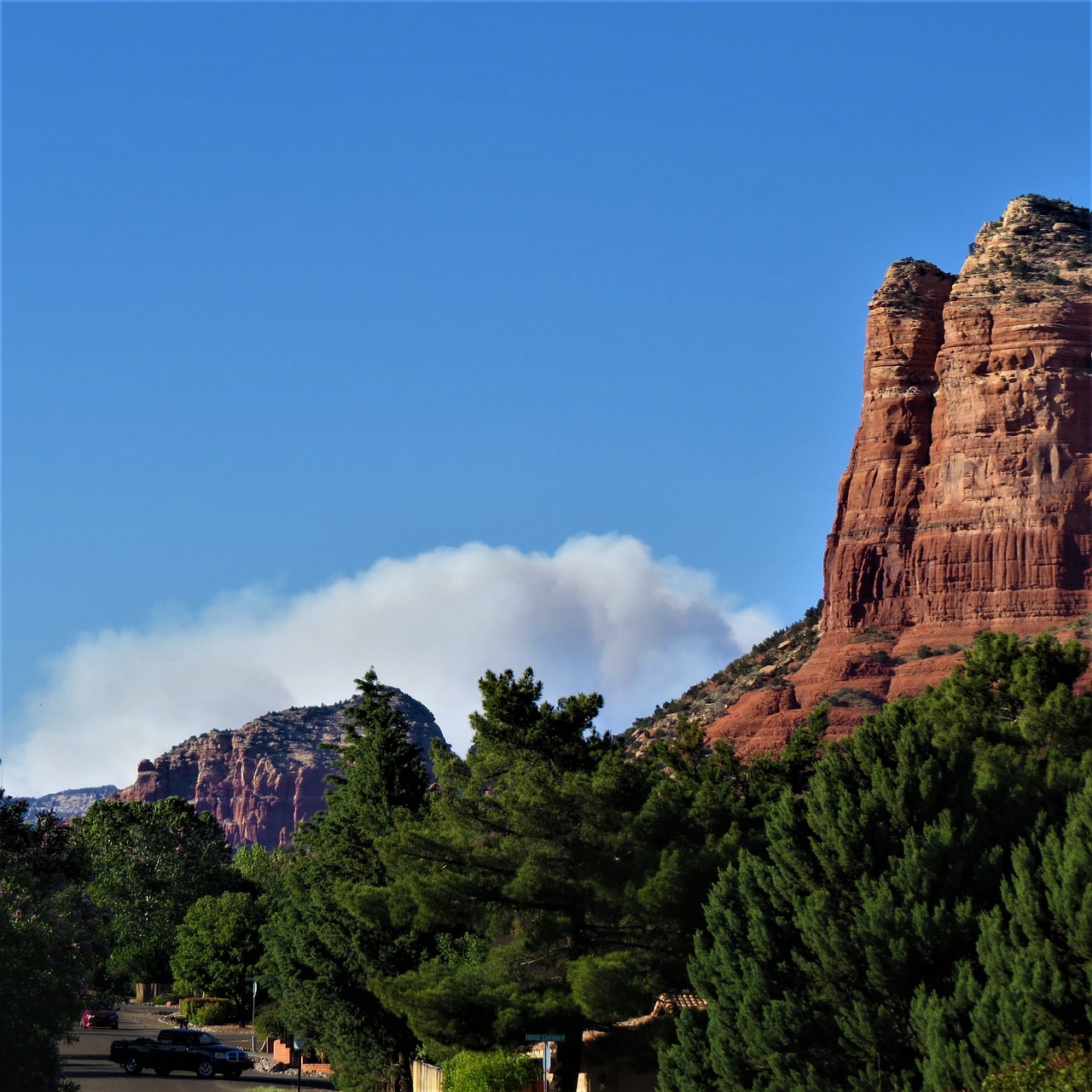 forest fire sedona arizona free photo