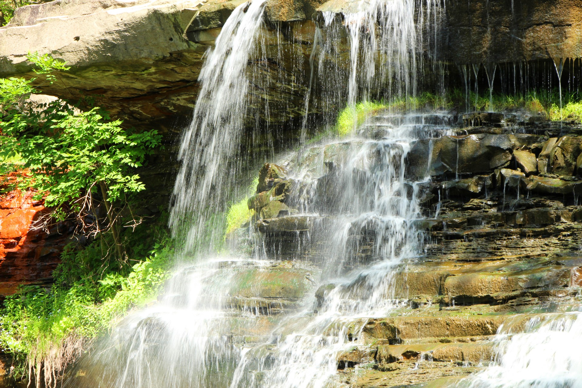 rock water waterfall free photo