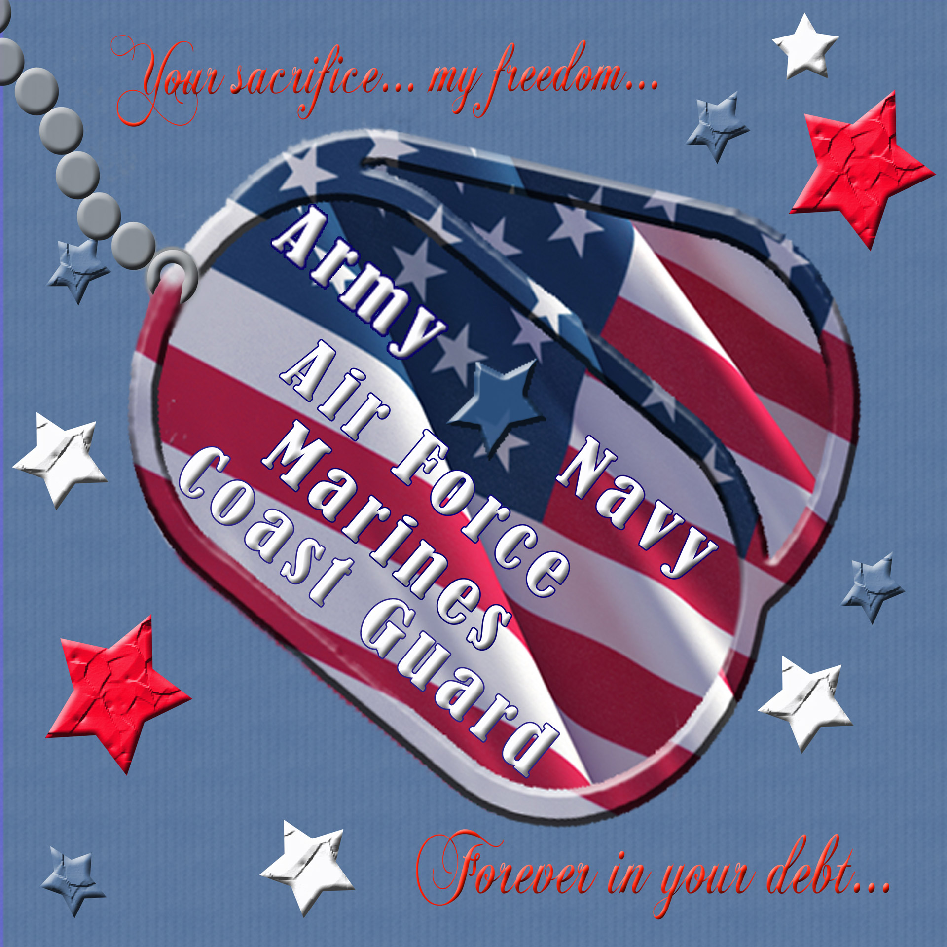 flag dog tags forever your debt army navy free photo