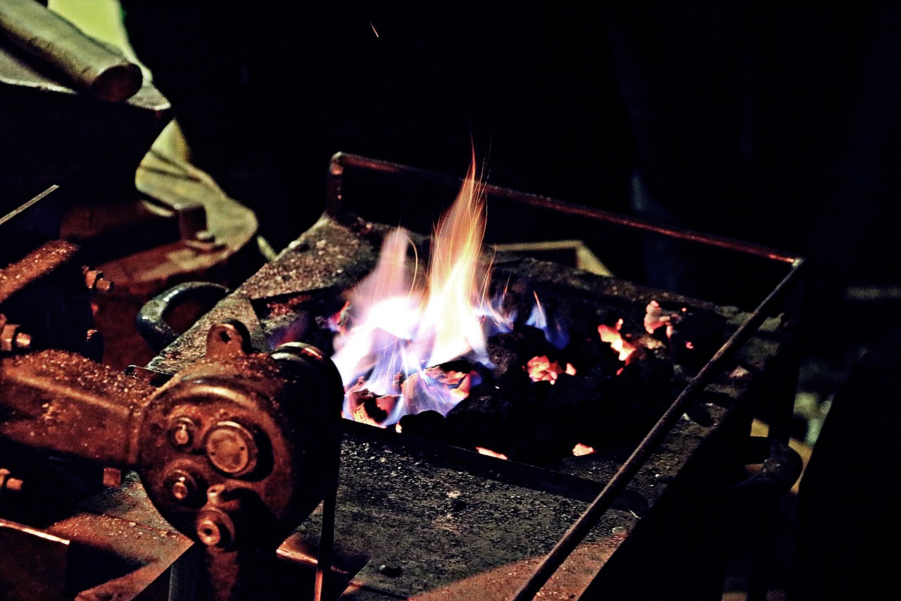 forge fire middle ages free photo