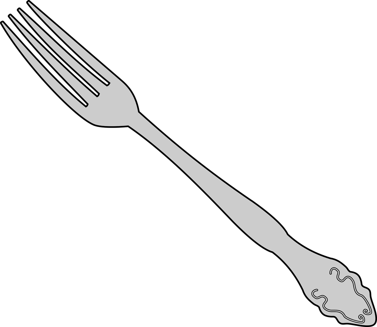 fork  silverware  silver free photo