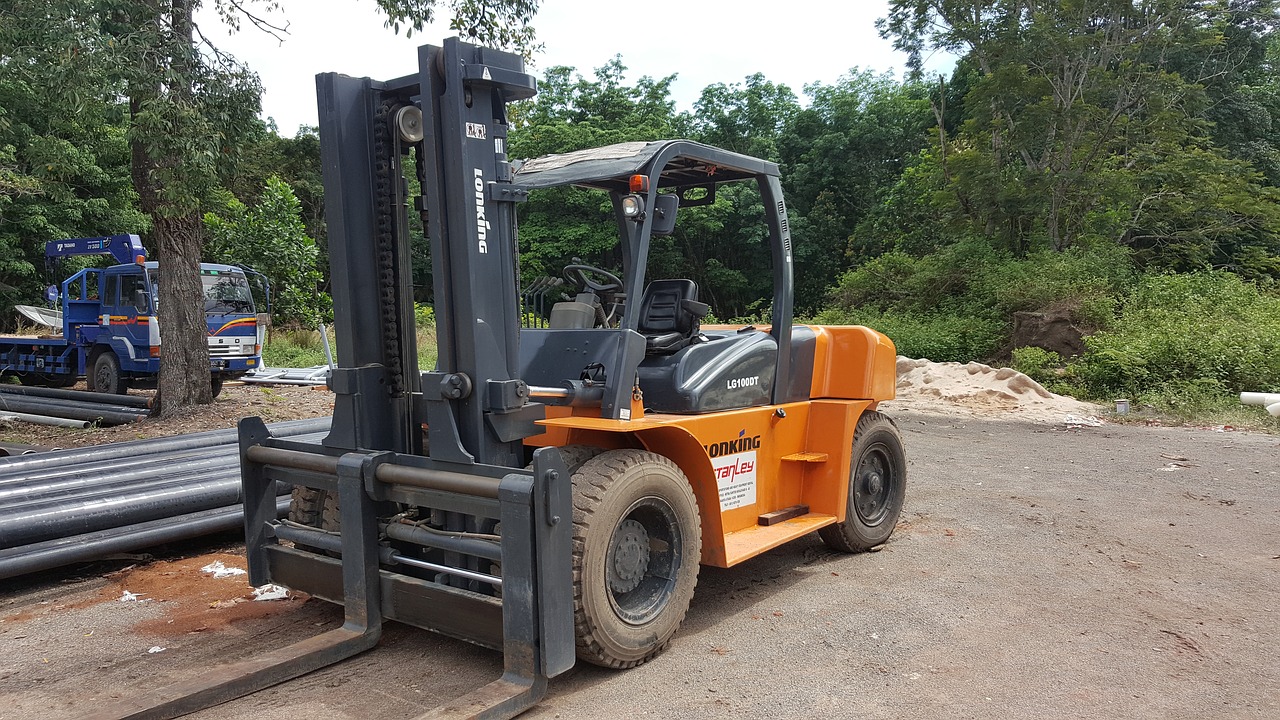 forklift industry vehicle free photo