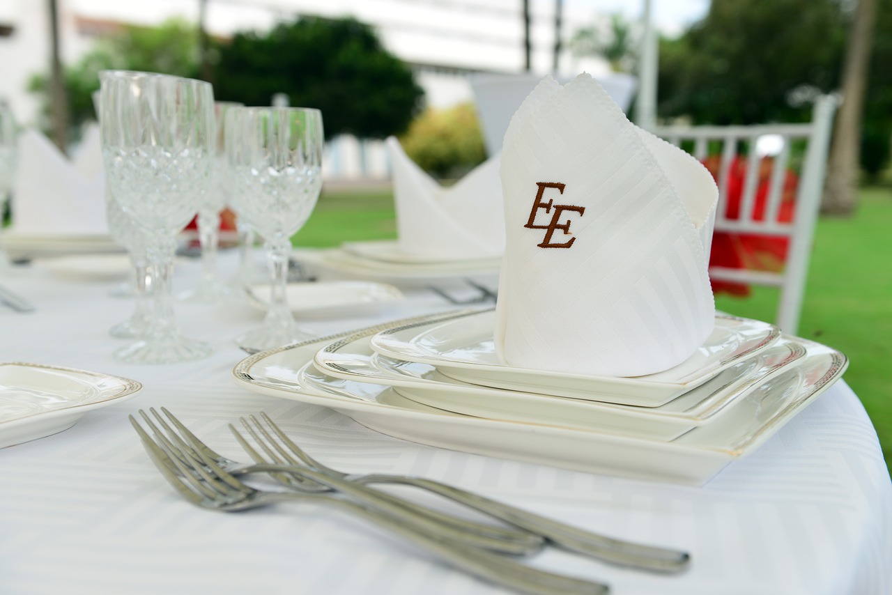 forks towel tablecloths free photo
