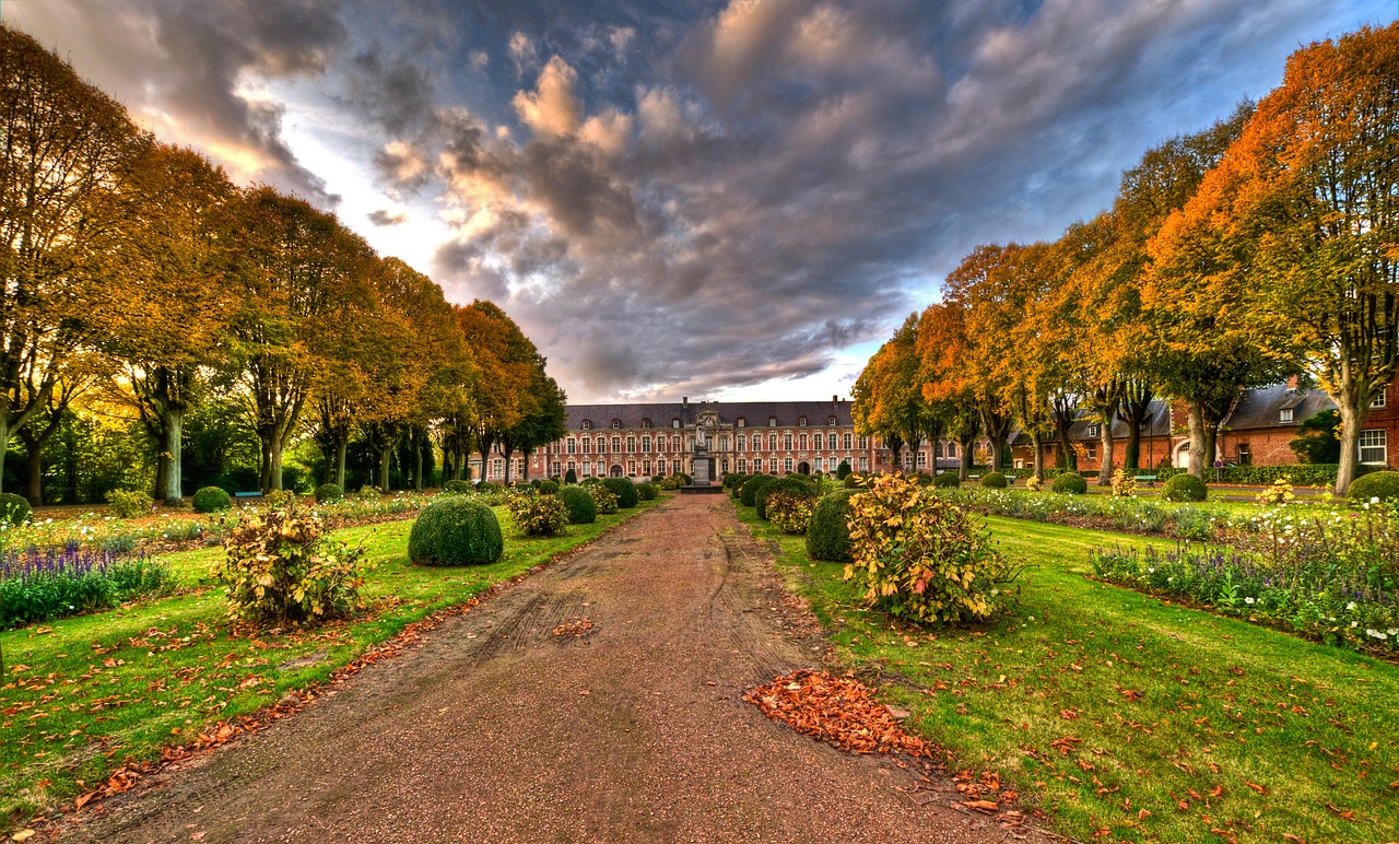 former psychiatric hospital seclin garden free photo