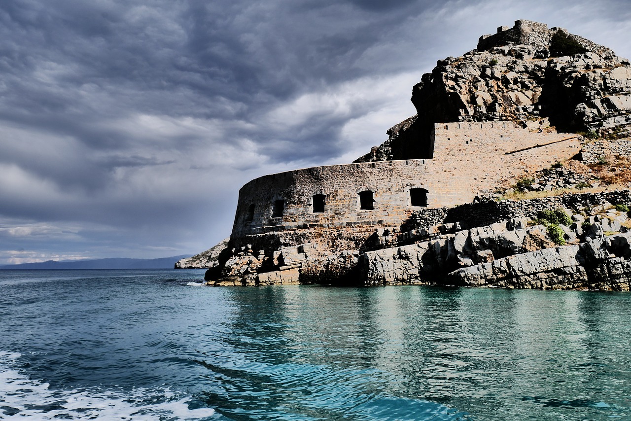 fort island greece free photo