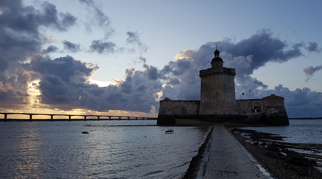 fort vauban sunset free photo