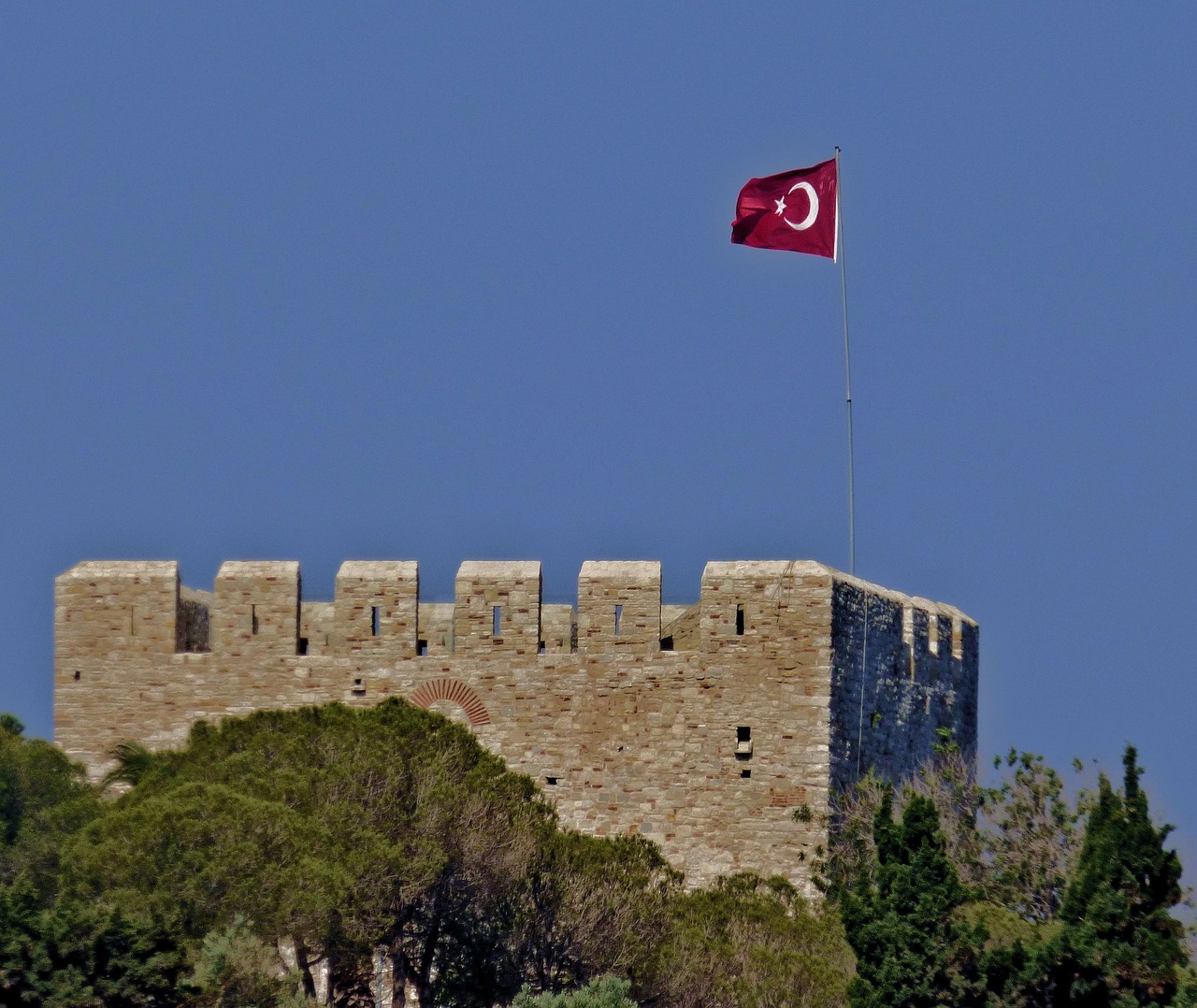 fort turkey architecture free photo