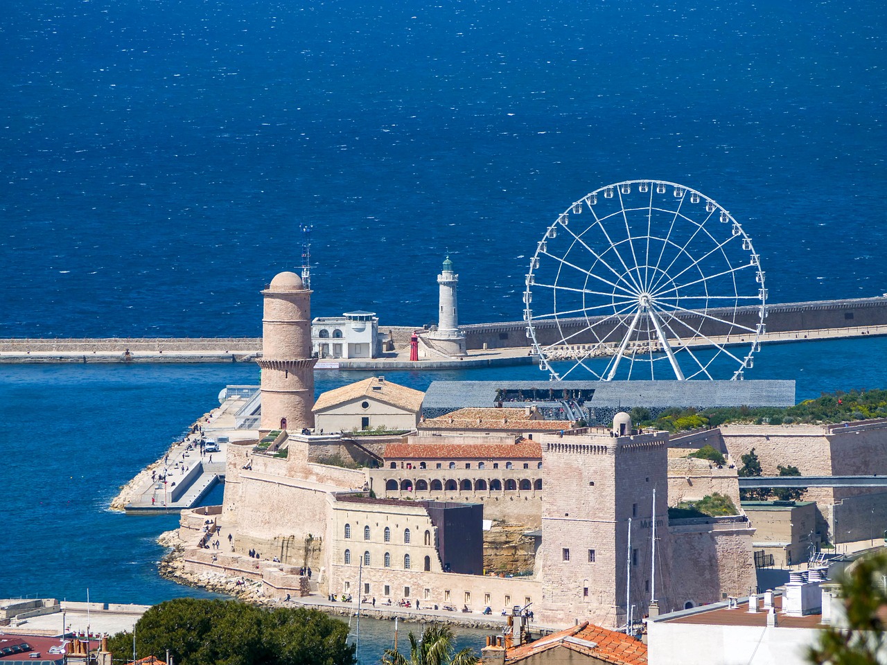 fort saint jean  marseille  fortress free photo