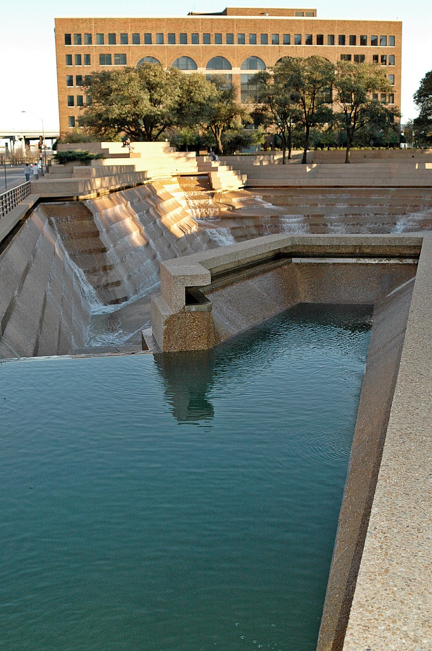 fort worth texas water gardens free photo