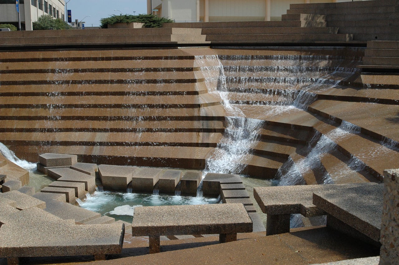 fort worth texas water gardens free photo