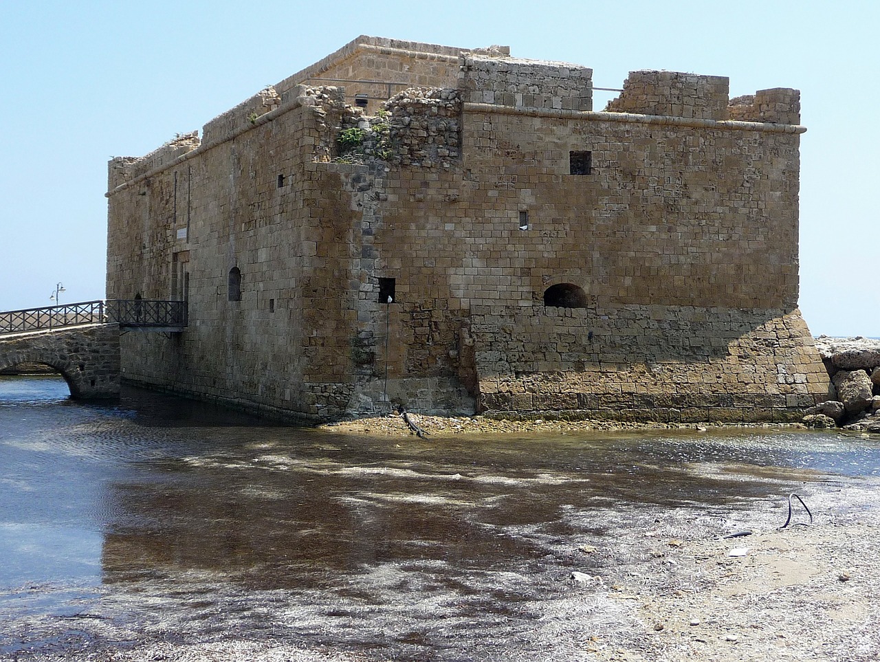 fortress paphos cyprus free photo