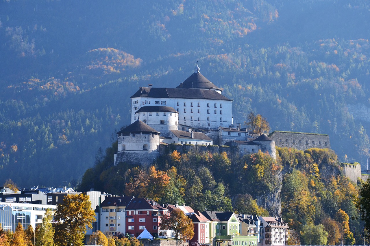 fortress kufstein autumn free photo
