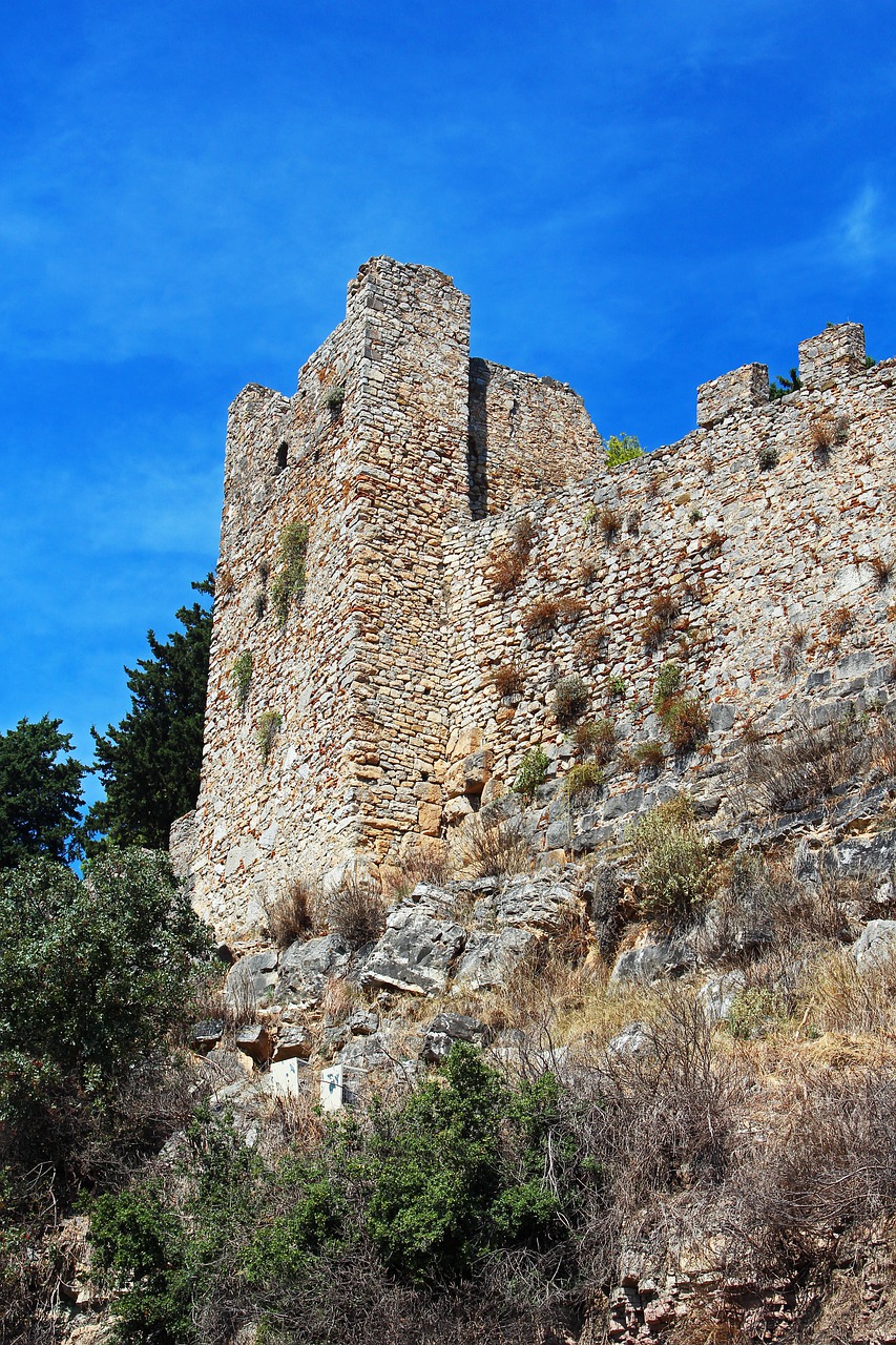 fortress  nafpaktos  greece free photo