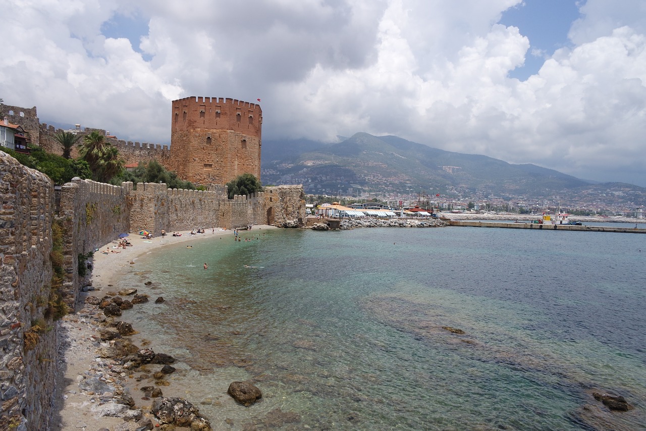 fortress alanya red tower free photo