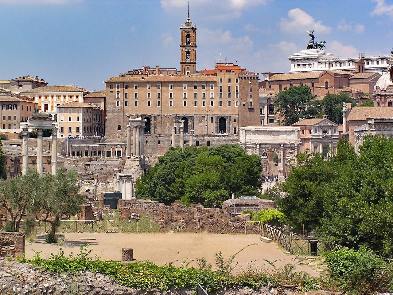 forum rome italy free photo