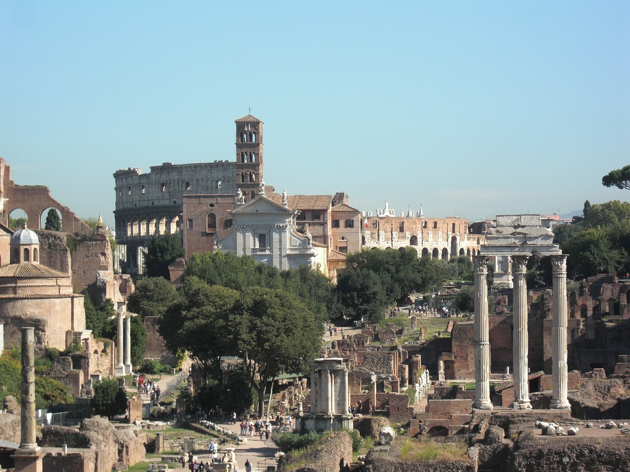 forum rome italy free photo