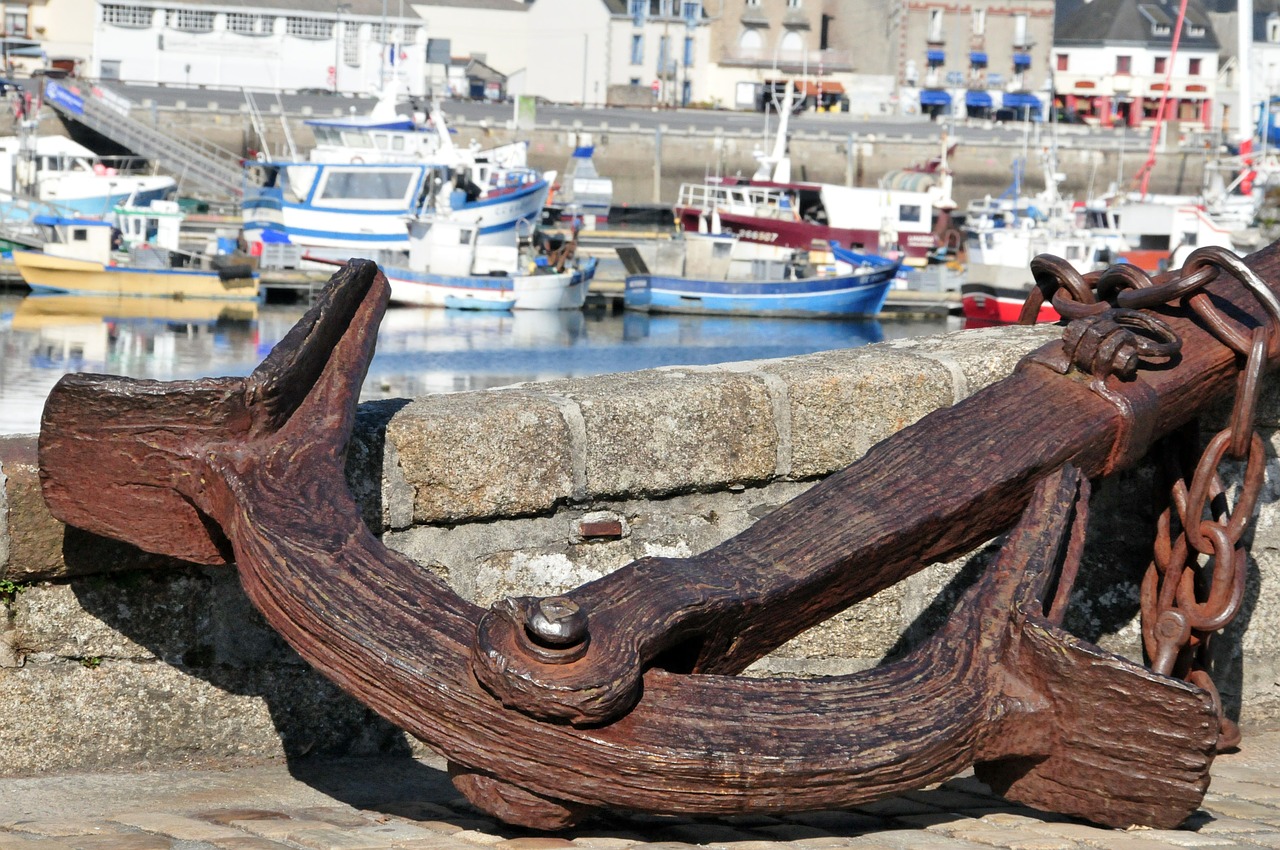 fouesnant anchor wharf free photo