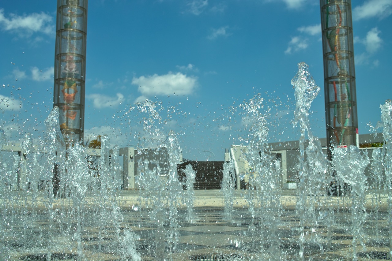 fountain stadium pillar free photo