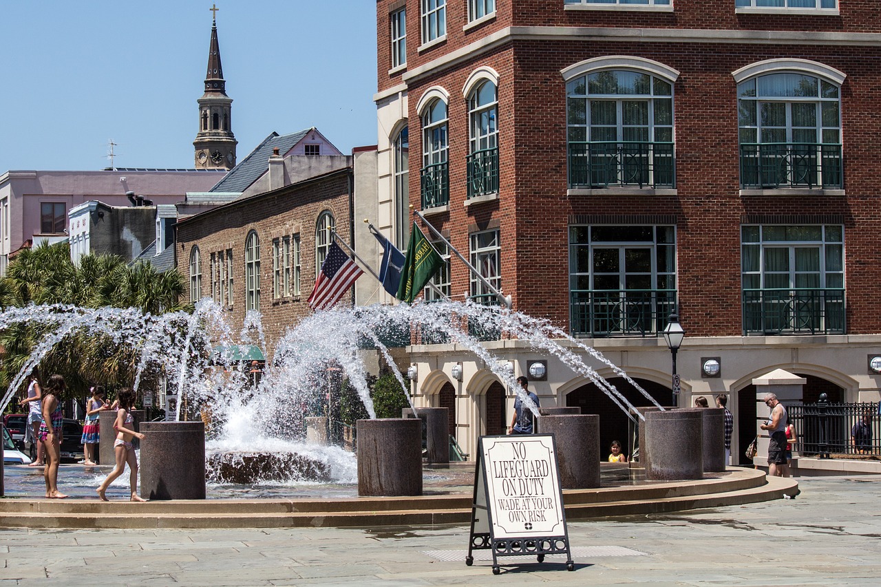 fountain city square charleston free photo