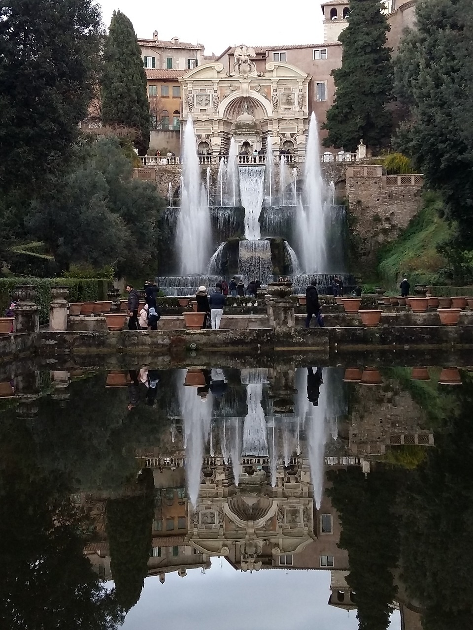 fountain tivoli rome free photo