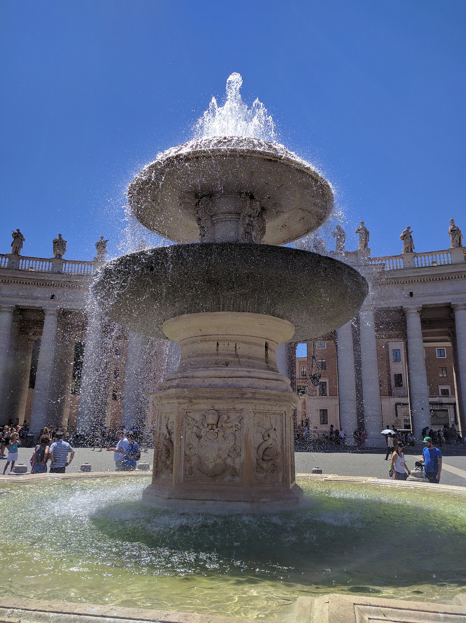 fountain rome vatican free photo